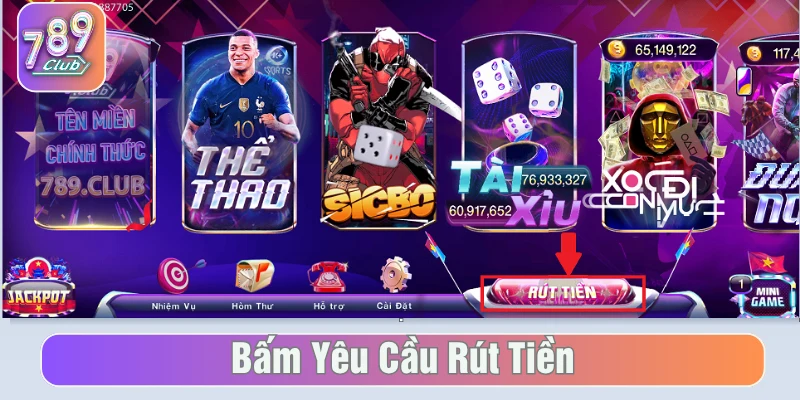Chọn yêu cầu rút tiền về tài khoản sau khi đã đảm bảo số dư ví đủ tối thiểu  