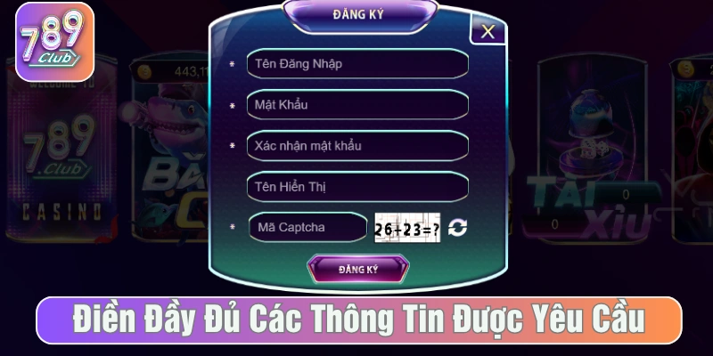 Bấm yêu cầu Đăng ký trên màn hình 