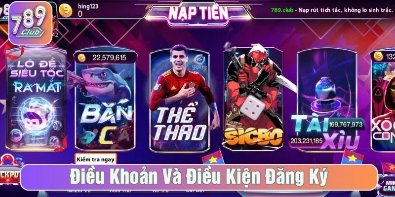 Người chơi cần tuân thủ điều khoản đăng ký
